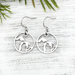 Great Lakes Outline Earrings