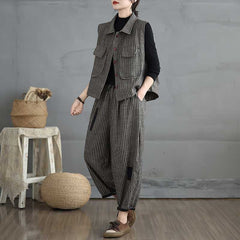 Print Relaxed Plus-Size Two-Piece Set