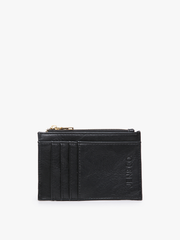 WL1991 Sia Zip Card Holder Wallet – Compact Vegan Leather