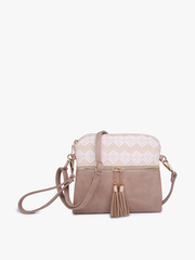 Tara Double Zip Crossbody/Wristlet Bag | M1785