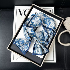 S26087 100% Silk Skinny Scarf