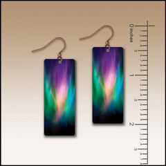 Northern Lights Flowerbud Banner Handmade Earrings