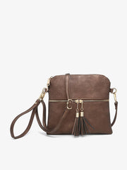 Tara Double Zip Crossbody/Wristlet Bag | M1785