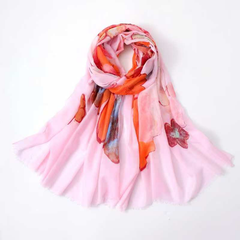 S26006 100% Polyester Lightweight Printed Scarf