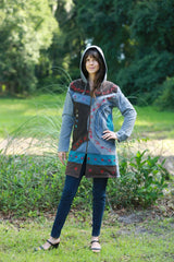 Embroidered Retro Hippie Jacket with Embroidery