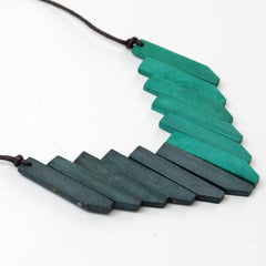 Gray and Teal Ella Necklace
