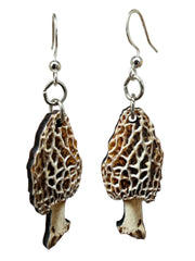 Morel Mushroom Earrings #223