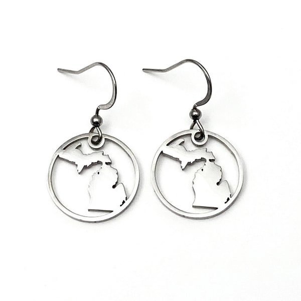 Michigan Circle Earrings Petite or Mini