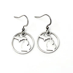 Michigan Circle Earrings Petite or Mini