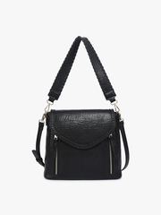 M2167 Lorelei Double Zip Crossbody – Whipstitch Trim