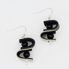 DuoTone Leather Drop Earring