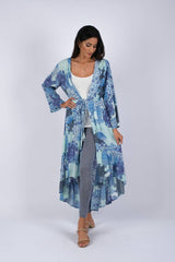 Enchanting Blue Meadow Blockprint Cover-Up