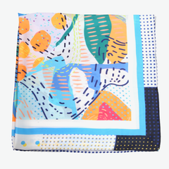 S26084 100% Polyester Lightweight Square Scarf
