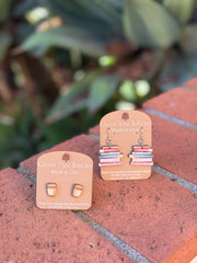 Book Dangle Earrings - 2D