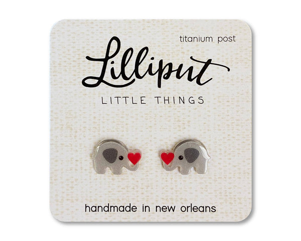 Elephant Heart Earrings