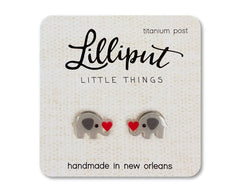 Elephant Heart Earrings