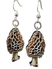 Morel Mushroom Earrings #223