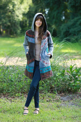 Embroidered Retro Hippie Jacket with Embroidery