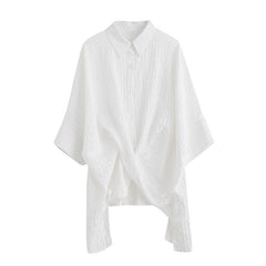 Relaxed Plus-Size Longline Shirt