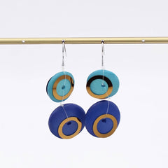 Blue Adria Dangle Earrings