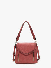 M2167 Lorelei Double Zip Crossbody – Whipstitch Trim