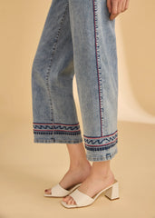FDJ Pull On Wide Crop Jeans 2439669