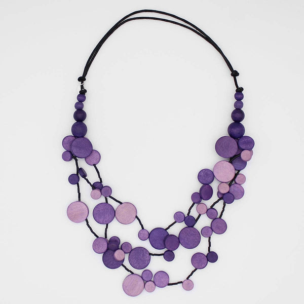 Purple Multi Strand Millie Necklace