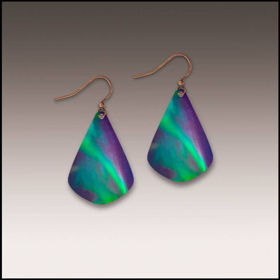 Northern Lights Helix Short Drop Earrings