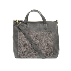 Joy Susan L8102 Faux Fur Pocket Convertible Tote