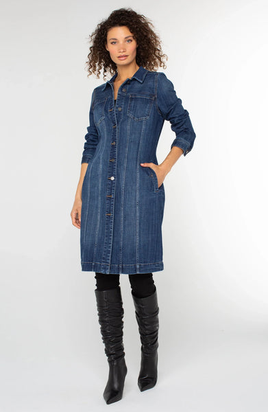 Liverpool LM1C01FH5 Long Trucker Jacket