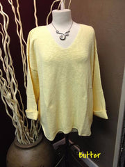 Avalin Sweaters--20+ COLORS--Oversized All Cotton Sweater #9079 Made in U.S.A. - Hull's of Frankfort