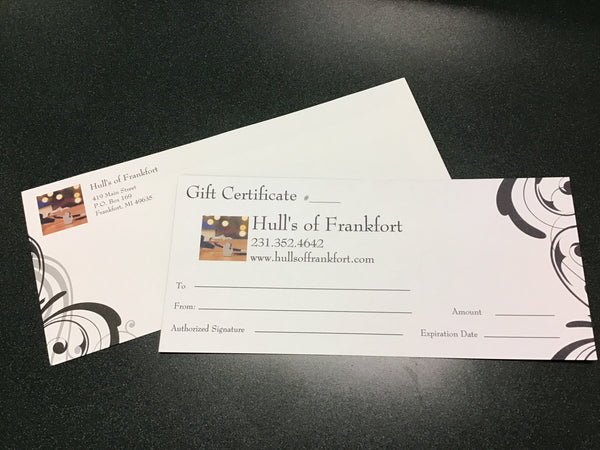 $25 Hull's Gift Certificate